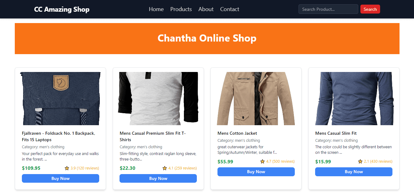 E-commerce shop